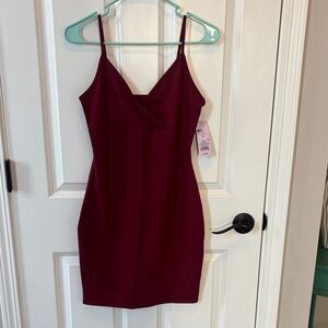 Wild Fable Burgundy Mini Dress